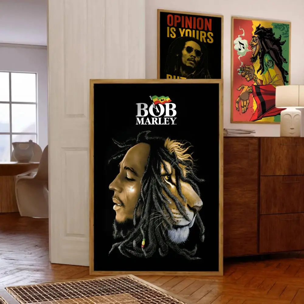 Bob M-Marley Poster Music Album Cover For Room Canvas Painting Print Art Home Wall Decor Picture Gift