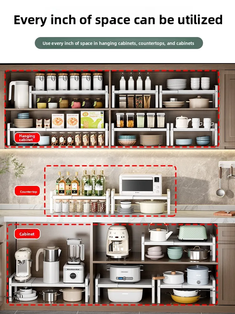 

Кухонный шкаф для хранения вещей, интерьерный многослойный разделитель эльфа, столешница для домашнего использования, раковина, чаша, органайзер для хранения, держатель для горшка