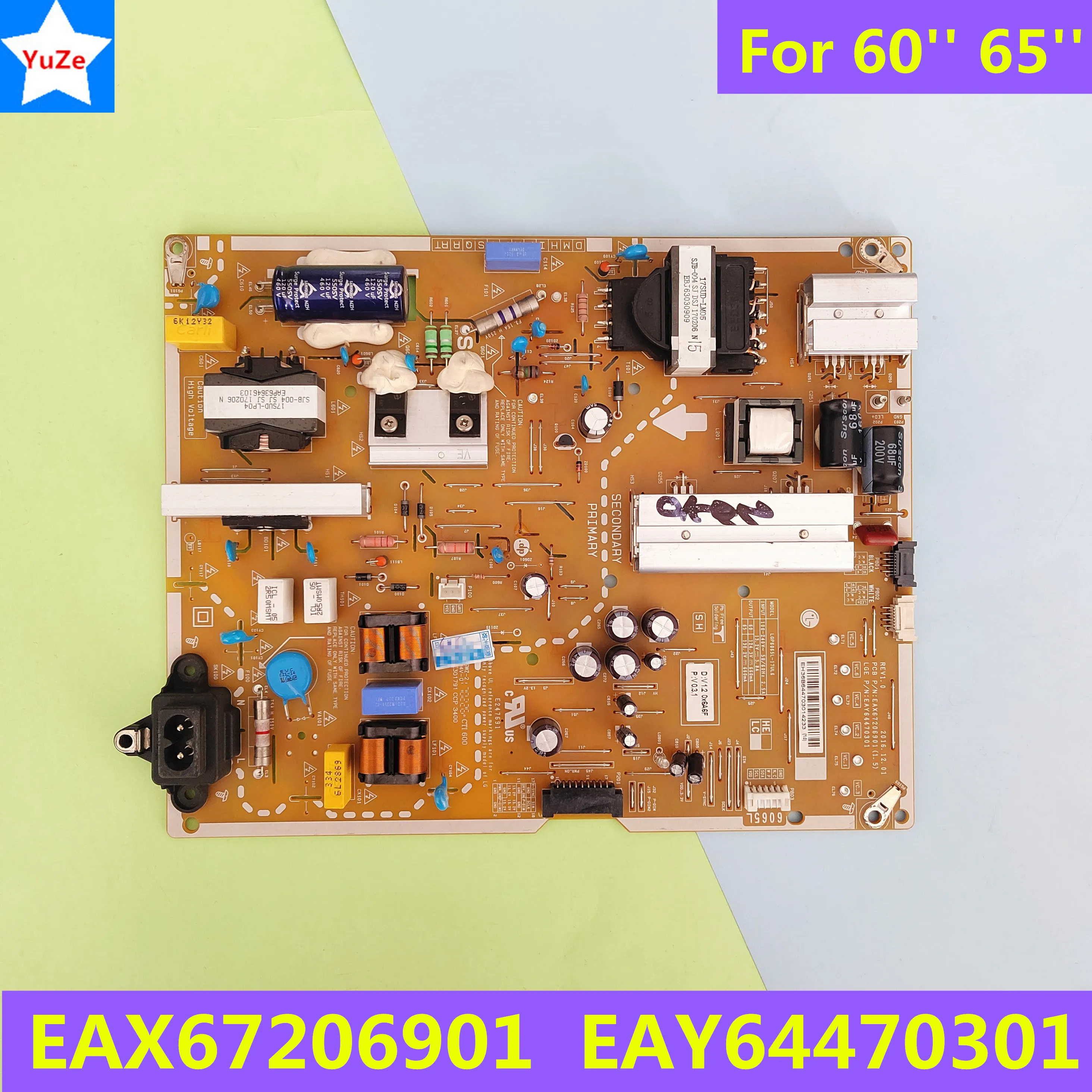 EAX67206901 EAY64470301 LGP6065L-17UL6 Power Supply Board for 60'' 65'' 60 inch 65 inch 65UV340 65UK6540 65UK6750PLD 60UJ6540 TV