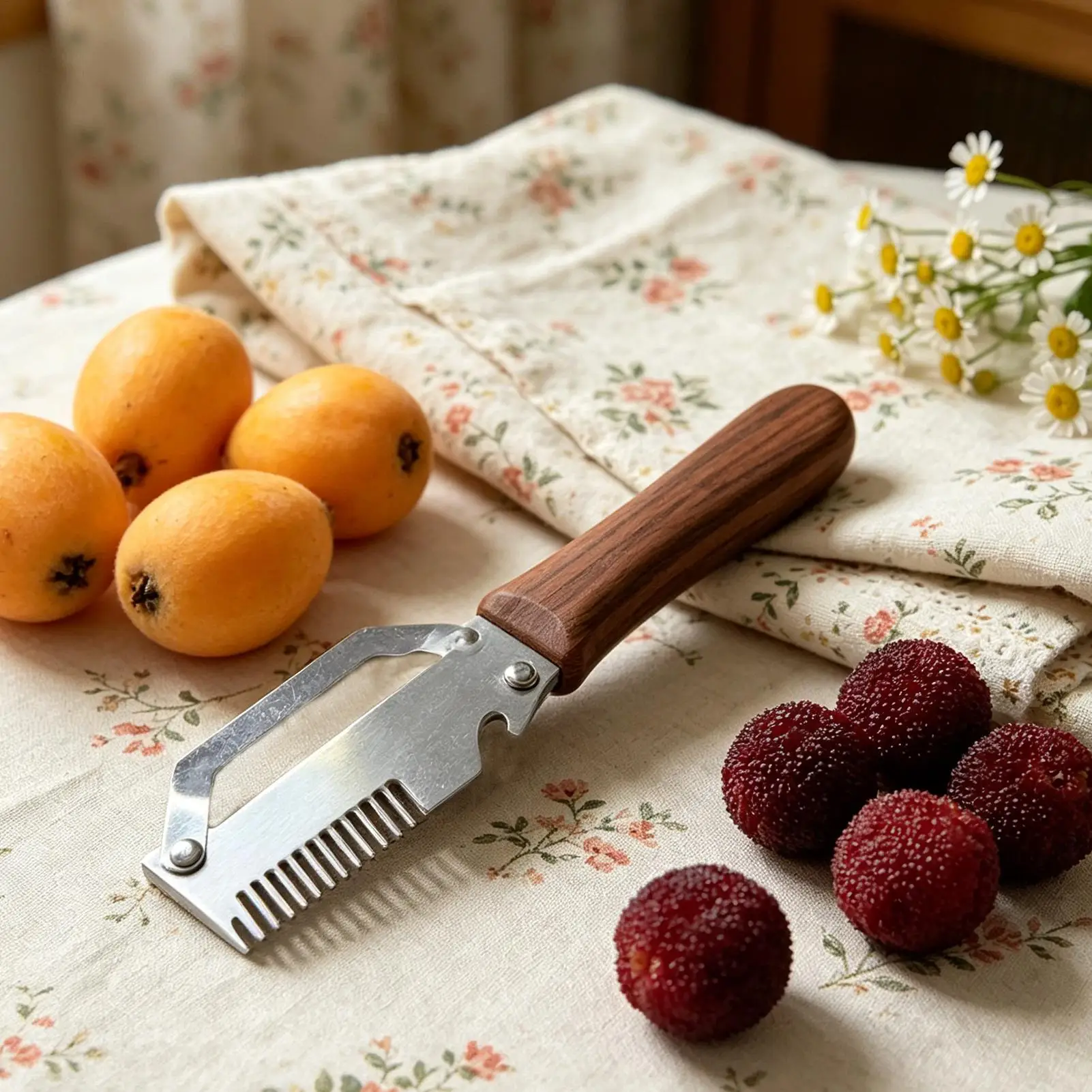 Stainless Steel Slicer, Serrated Vegetable Fruit Peeler, Bottle Opener, Scallion Shredder, Multi-functional Kitchen Utensil