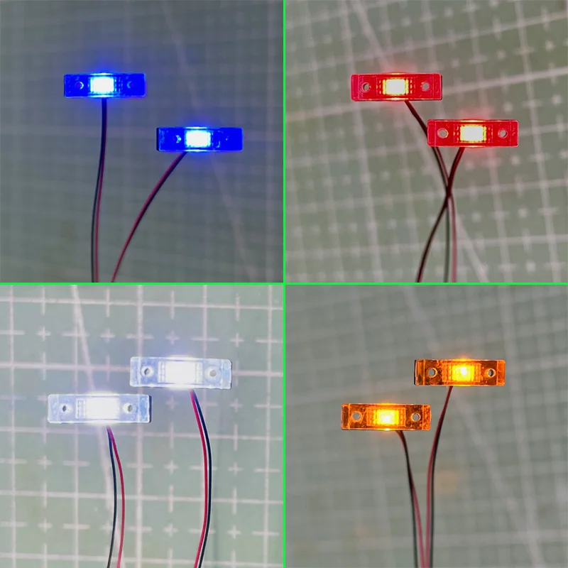1:14th Scale LED 3V Simulation Position Lamp width Indicator Light for Tamiya RC Truck SCANIA 770S R620 VOLVO BENZ Arocs MAN Car