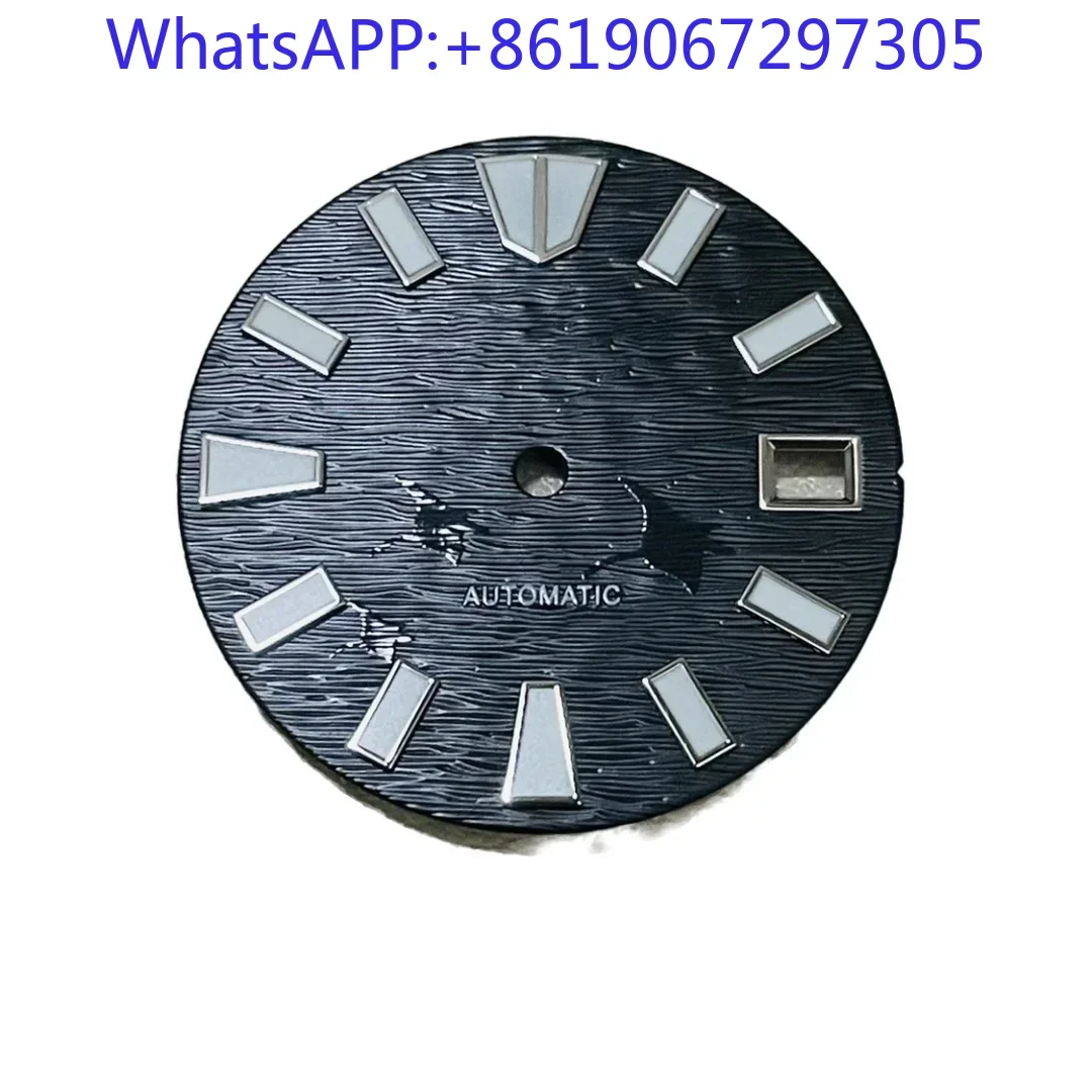 2025 جديد خمر محدب الشيطان أشعة مانتا الملمس ساعة الغوص الهاتفي مناسبة ل NH35/36 الحركة التلقائية الأخضر لوم تعديل أجزاء