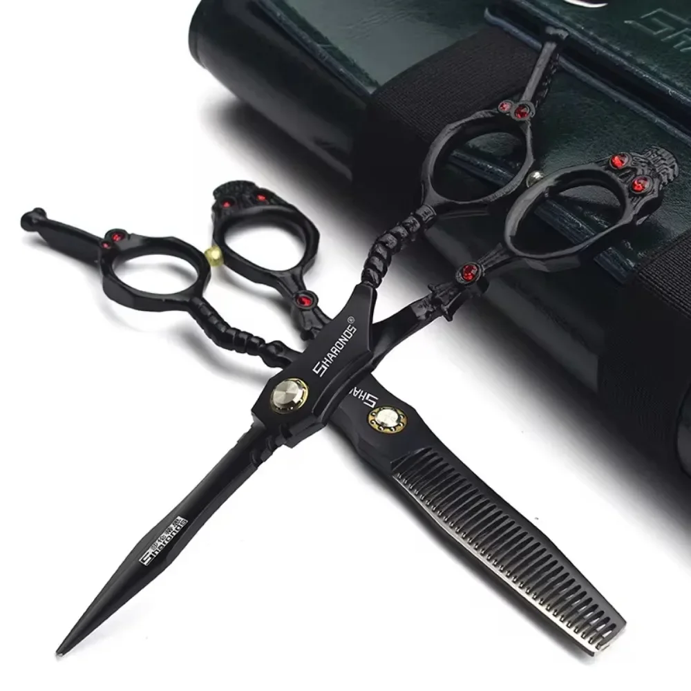 

SHARONDS 5.5/6/6.5/7/8 Inch Barber Dedicated Shears Hairdressing Professional Scissors Hairdresser Clippers Hair Cutting Tools