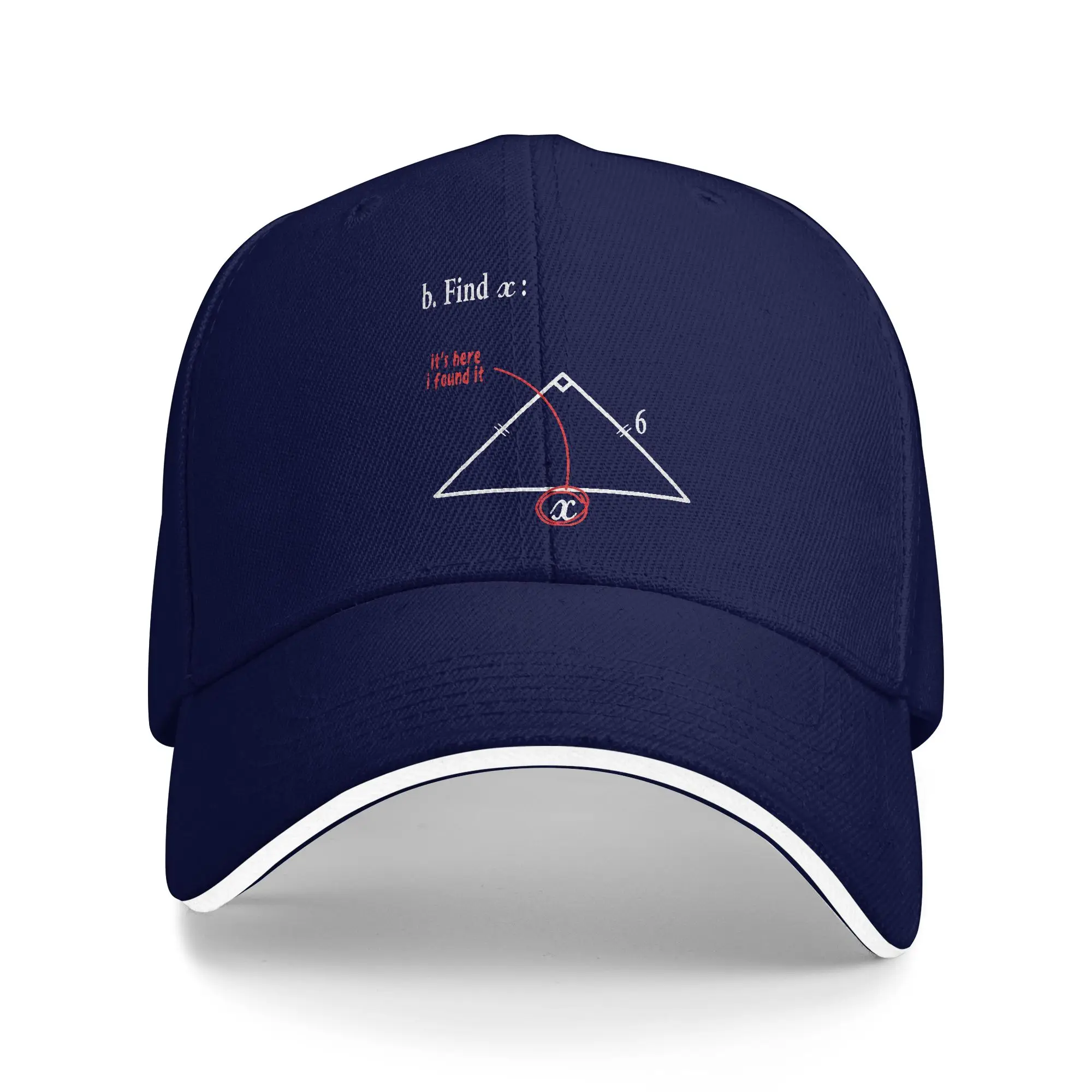 Find X Meme Sandwich Hats Unisex ,Hip-Hop,Baseball Caps Math Sandwich Hat Adjustable Snapback Caps Sports Cap Summer Caps