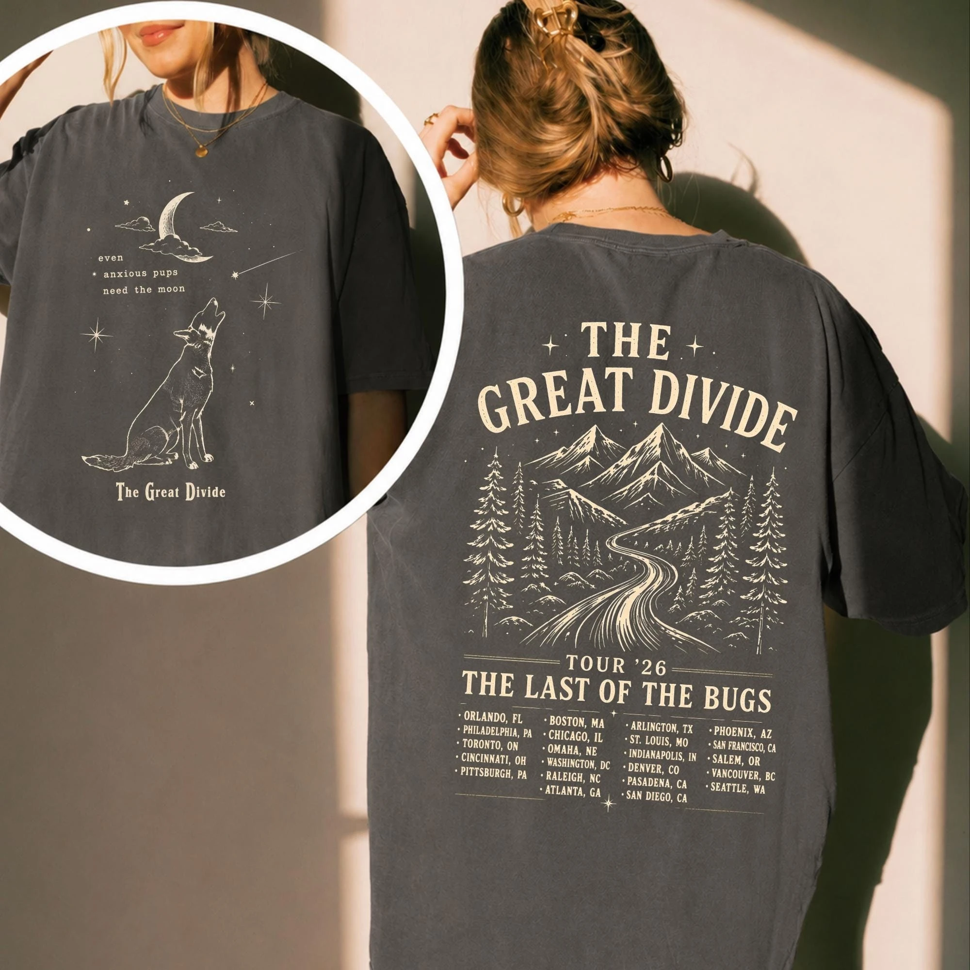 Noah Kahan The Great Divide Tour 2026 Printed T-shirt 100%Cotton Men's Women's Popular Oversized Casual Fashion Tshirt Fan Gift