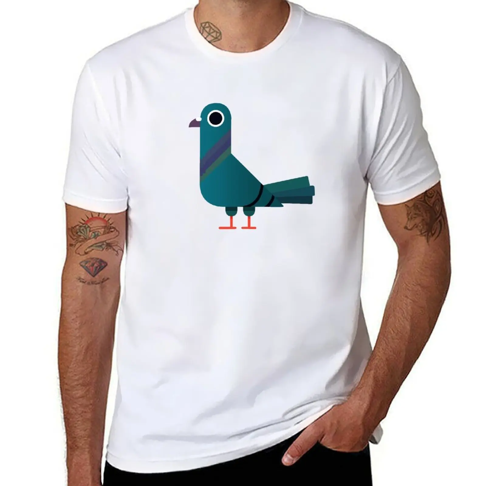 

Pigeon T-Shirt man t shirt cotton t shirt man plain T-Shirt