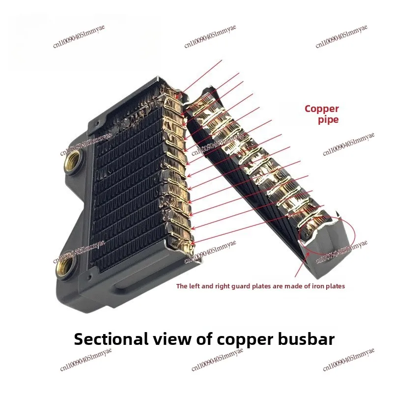 

Water Row, Copper Row 120 240 360 480 G1/4 Thread, Water Cooled Copper Cooling Row