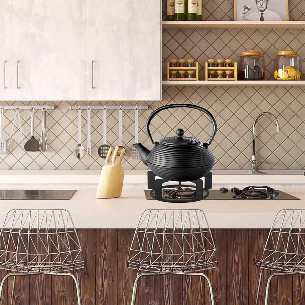 

Thickened Cast Iron Wok Ring Anti- Pot Holder Wok for Gas Stove Pot Rack Heat Control Non-Deform