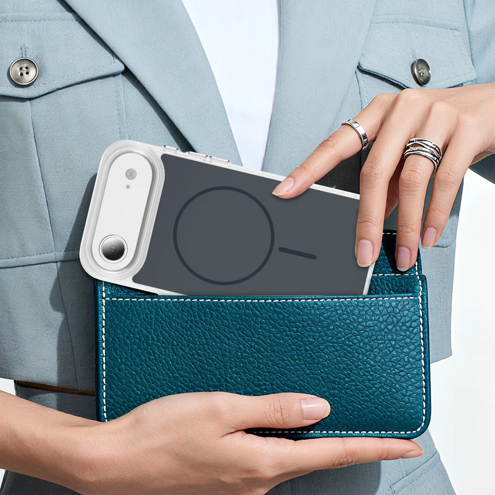 

Anti-Glare Case for Iphone Air 17 Pro Max 13 12 14 15 16 Lus 16e Iphone17 Armor Magnetic Wireless Charging