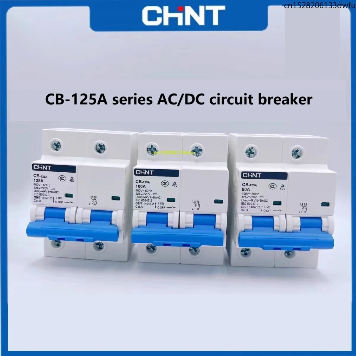 CHINT CB-125A 80A 100A 125A 2P Miniature Circuit Breaker 400V 50Hz IEC60947-2