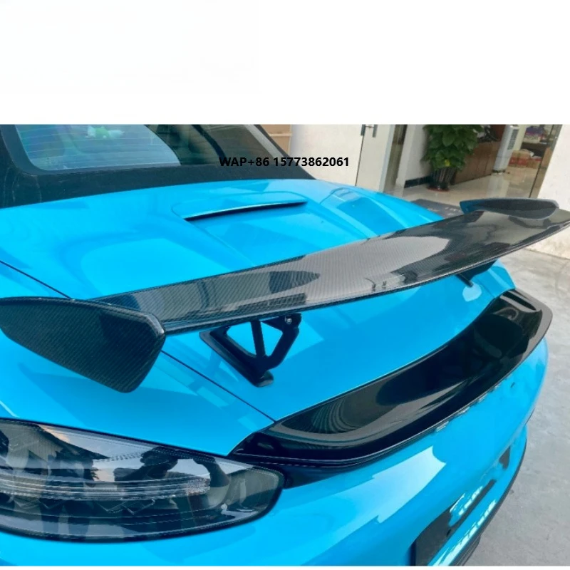 

Pors 718 Bokstars Rear Wing Dry Carbon Fiber Material for 718 Back Car Accessories Bumper Spoiler