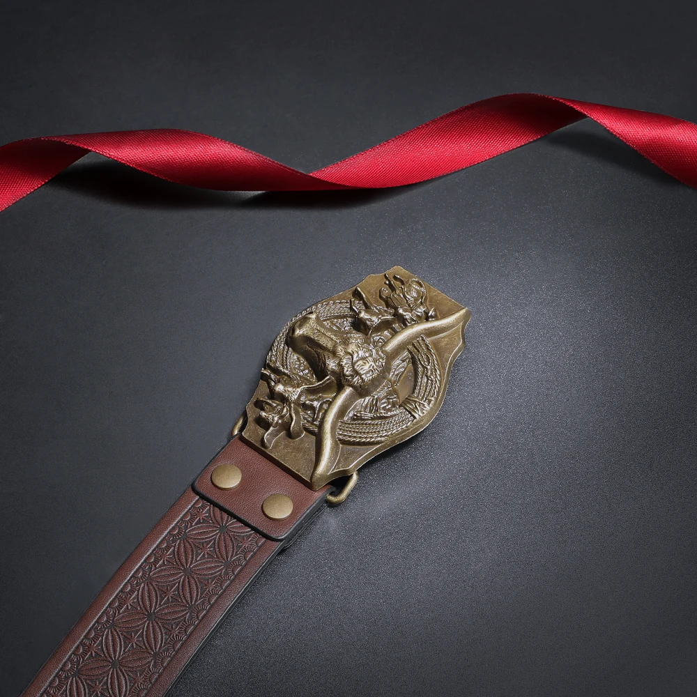 【Con caja de regalo】Cinturón de moda para hombre, estilo clásico mezclado con diseño occidental, perfecto para regalos navideños.