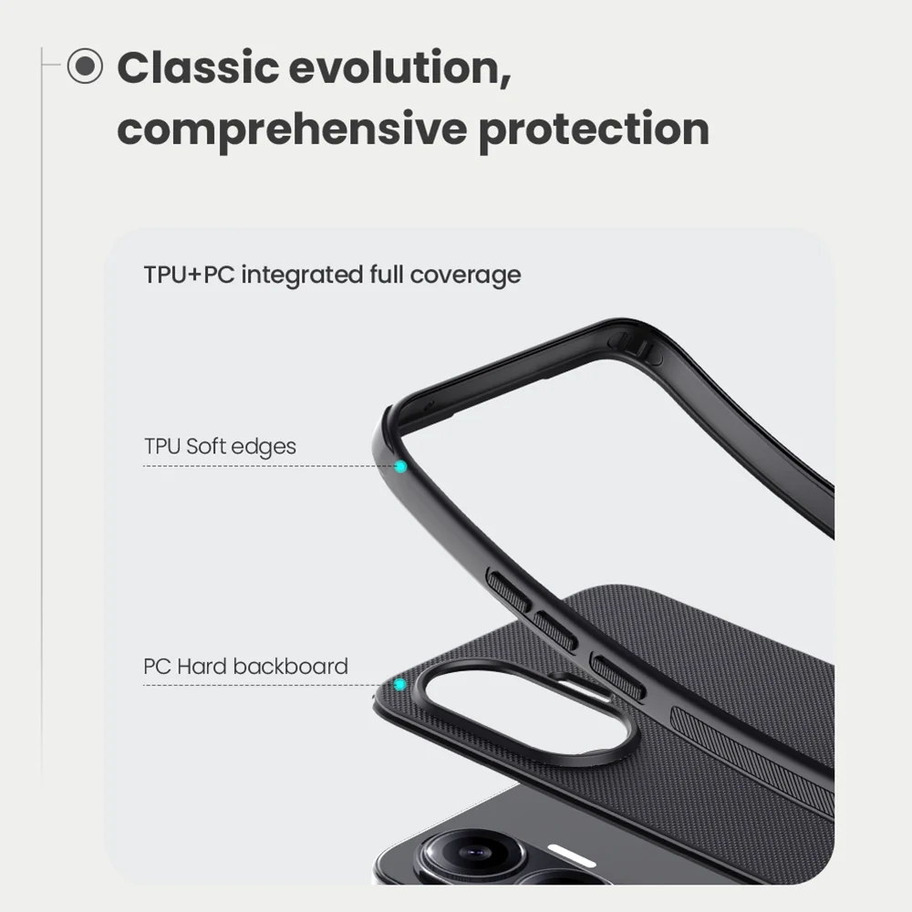NILLKIN For Xiaomi Poco F7 Case Super Frosted Shield Case Hard PC Shockproof Back Cover For Xiaomi Poco F7 Cases