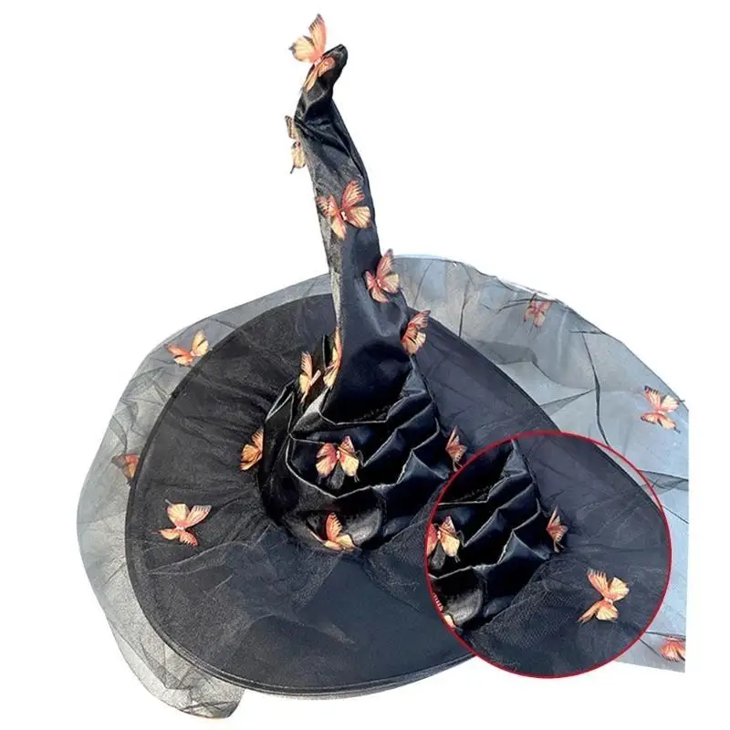 قبعة ساحرة بقيمة 39BD لمكياج حفلات الهالوين التنكرية وقبعة ساحرة للاستخدام اليومي للبالغين