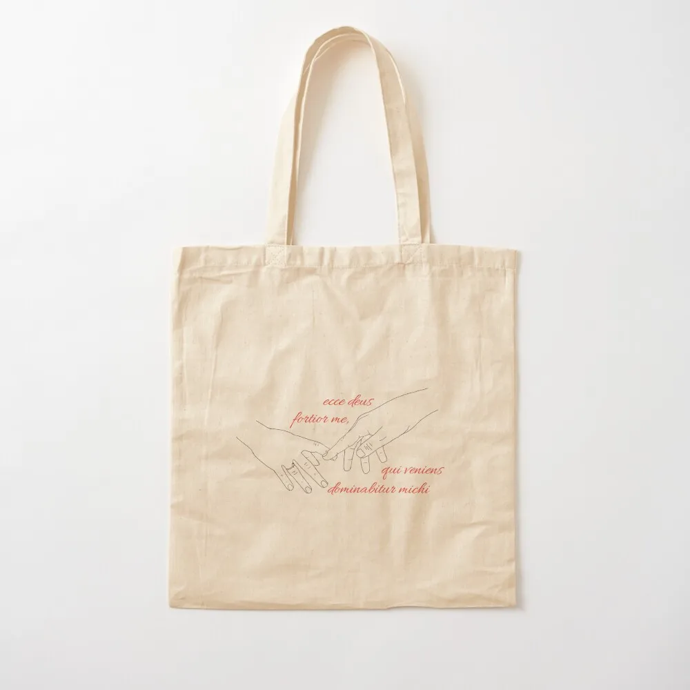 Ecce Deus Fortior Me، Qui Veniens Dominabitur Michi حمل حقيبة حقائب للنساء حمل حقيبة قماش حقيبة تسوق قماش