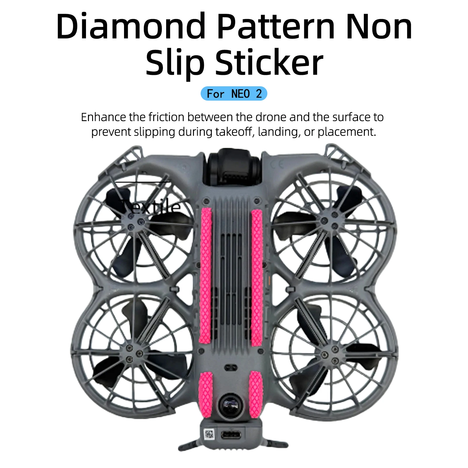 Drone Anti-Slip Sticker for DJI NEO 2 Wear-Resistant Marker Decal for NEO2 Landing Protective Skin