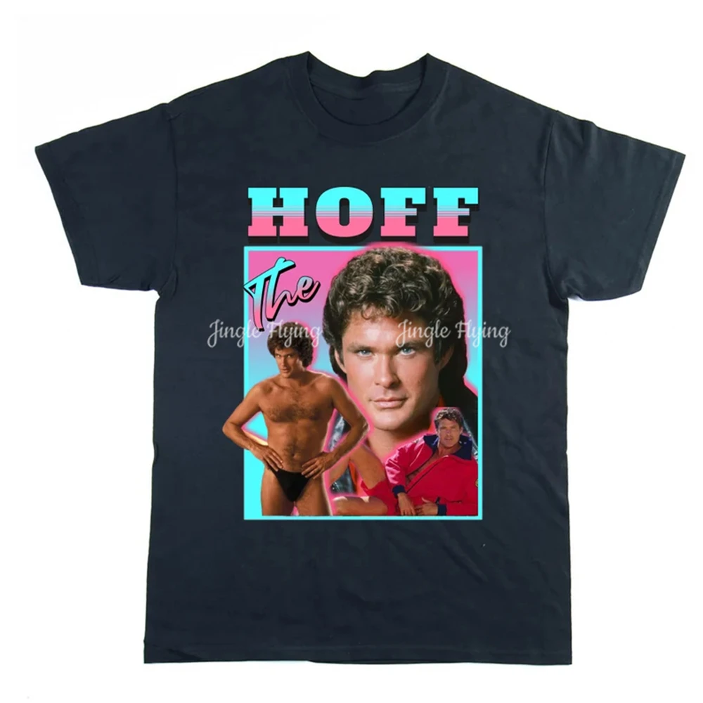 David Hasselhoff Homage Tee Baywatch Gift 90's Retro Tshirt Funny 80s Humour T-Shirt Gifts For Himor Her