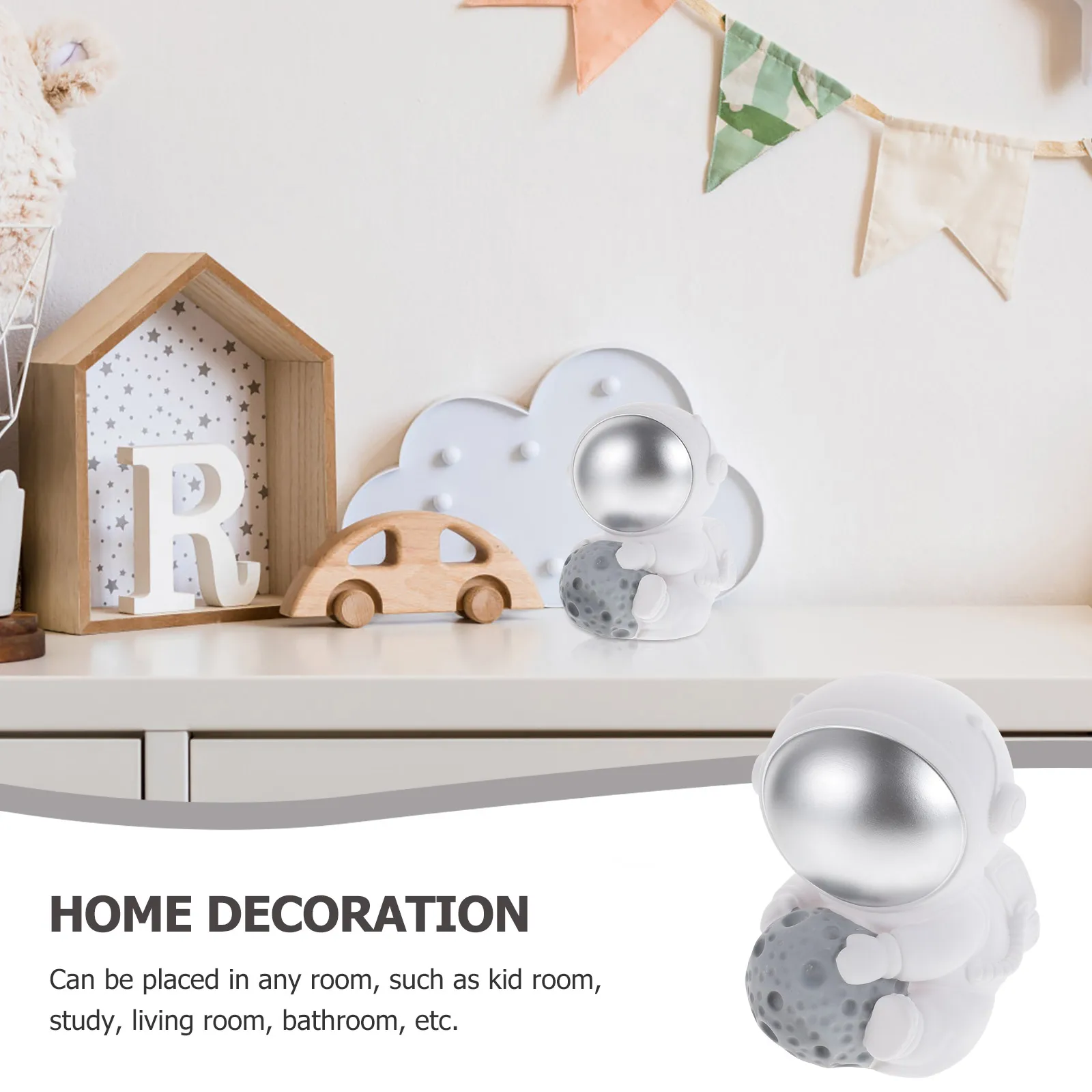 Astronaut Shape Piggy Bank Large Capacity Premium Material Cute Saving Bank For Kids Decorative Desktop Ornament Household