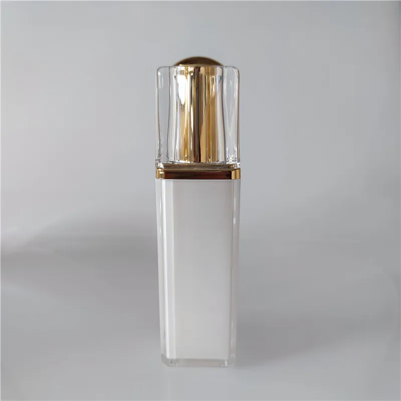 20G-120ML 正方形の銀色のアクリルクリームジャー エッセンス/ジェル/昼夜用クリーム/アイセラム/保湿剤 美白化粧品包装