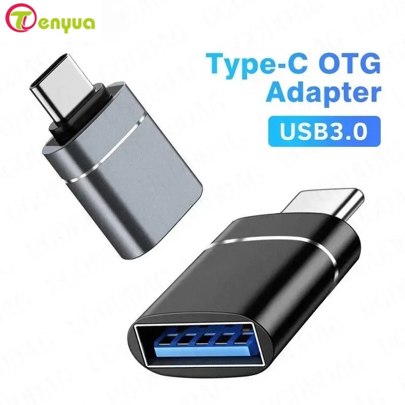 Type C To USB 3.0 OTG Adapter USB C Male To USB Female Converter for Macbook Air Pro Samsung S21 Xiaomi Huawei C Mouse OTG Plug