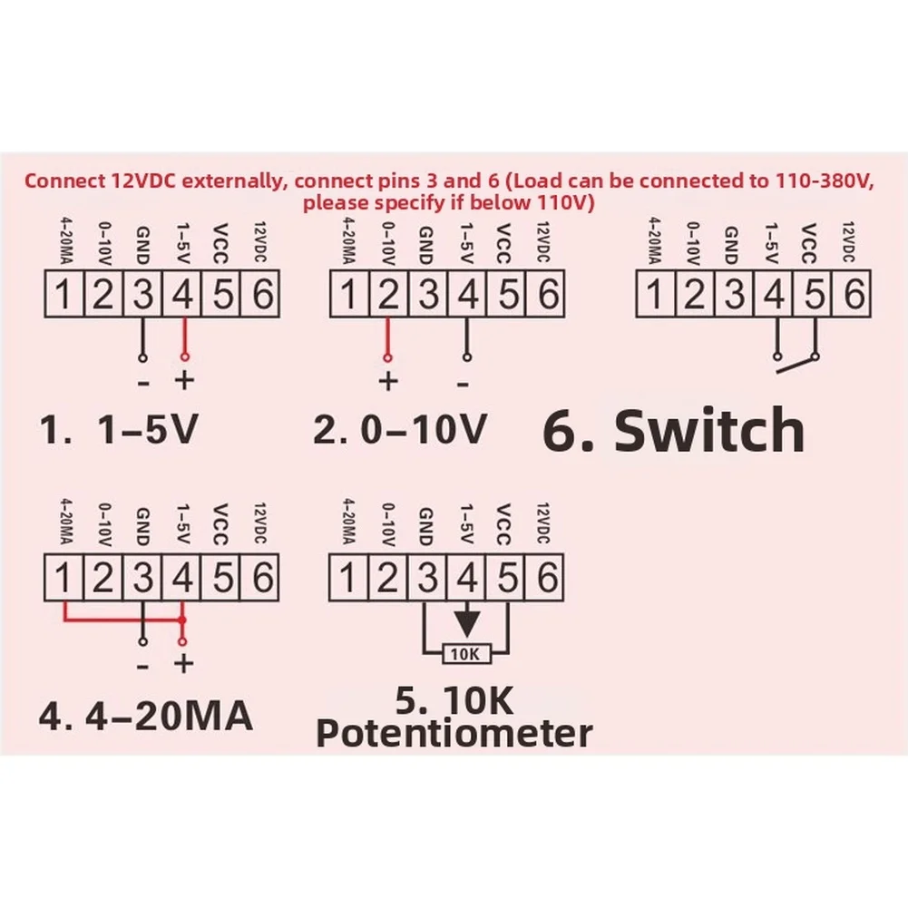 Single Phase SCR-A Trigger Board Voltage Regulator Temperature Control For Thyristor 4-20mA 1-5V Signal Input Industrial