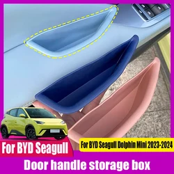 For BYD Seagull Dolphin Mini 2023 2024 Car door armrest storage box door handle door slot storage interior modification