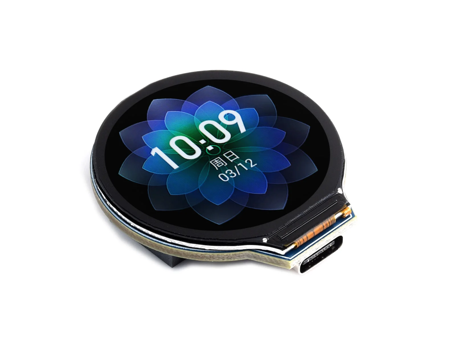 

ESP32-S3-LCD-1.28,ESP32-S3 Development Board,32-Bit LX7 Dual-Core Processor, With 1.28inch IPS Round LCD, 240×240,WiFi/Bluetooth