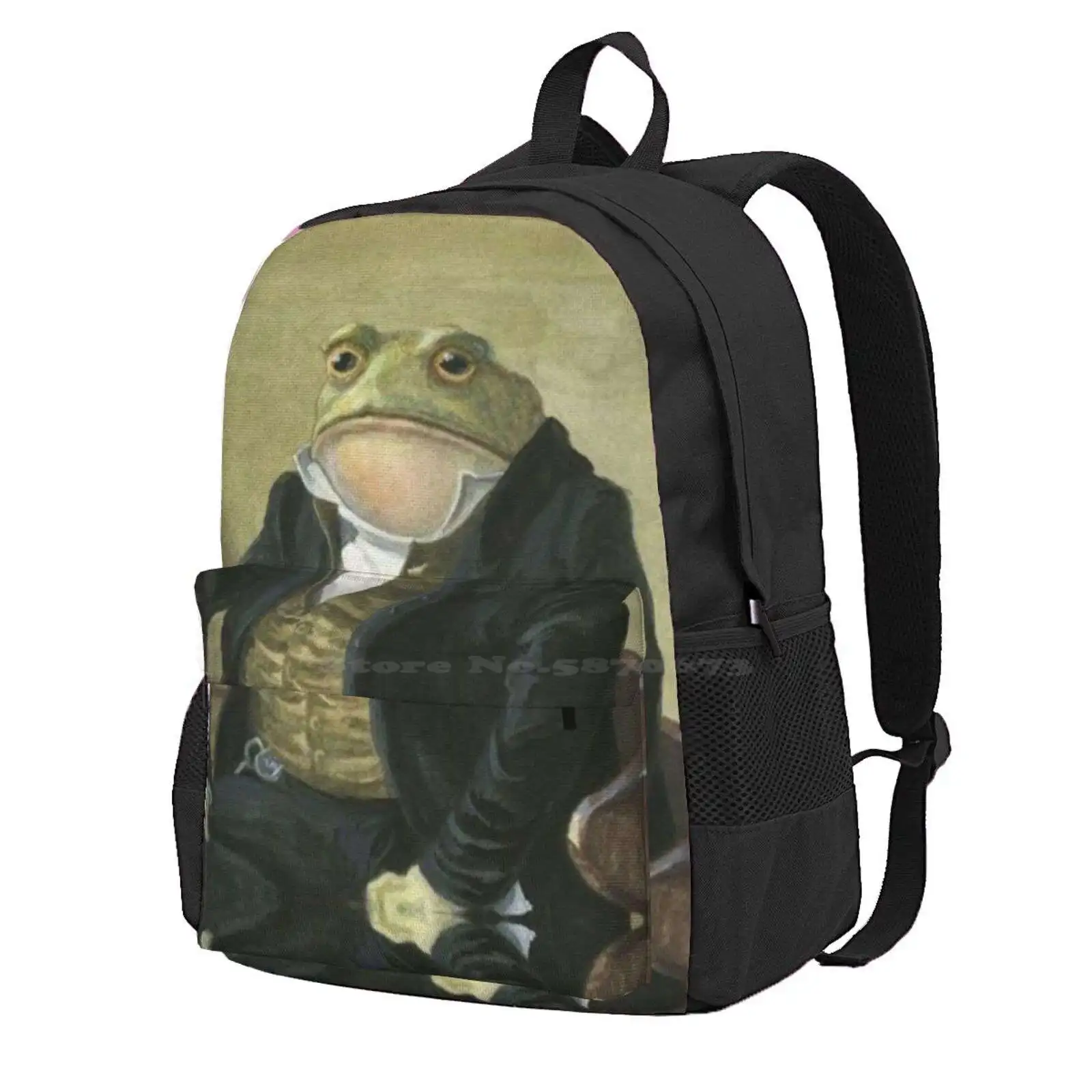 Colonel Toad / Sir Toad Hot Sale Schoolbag Backpack Fashion Bags Colonel Toad Sir Toad Its Wednesday My Dudes Gentlemen It Is