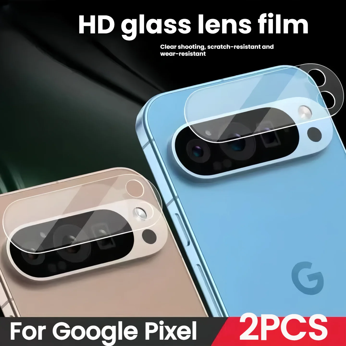 2 قطعة واقي عدسة الكاميرا من الزجاج المقسى لهاتف جوجل بيكسل 10 9 9a Pro XL 8 7 6 6A 7A 8A قابل للطي مضاد للخدش HD شاشة شفافة