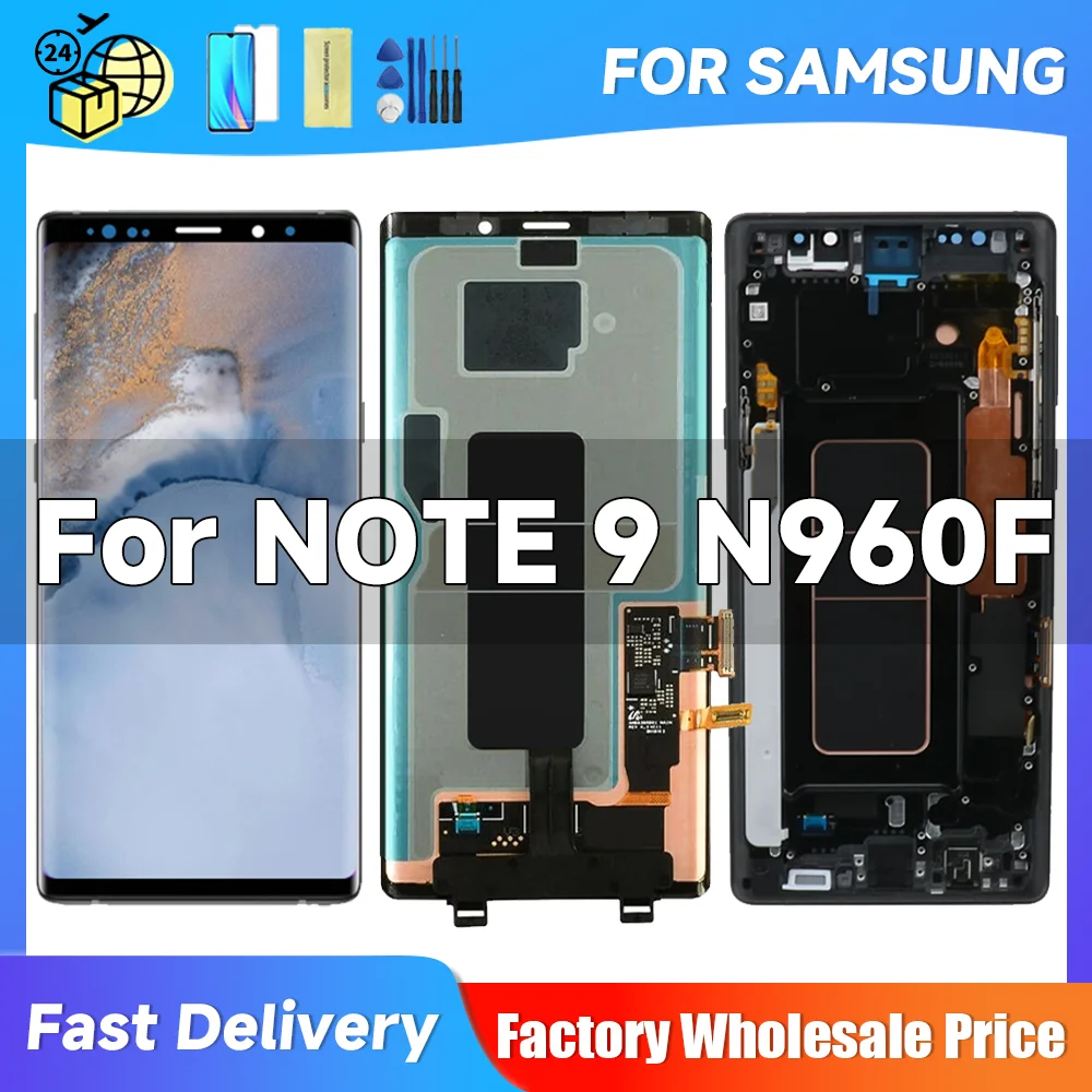 Note 9 For Samsung 6.4\'\'For Note9 N960 N960F N960U N960W LCD Display Touch Screen Digitizer Assembly Replacement