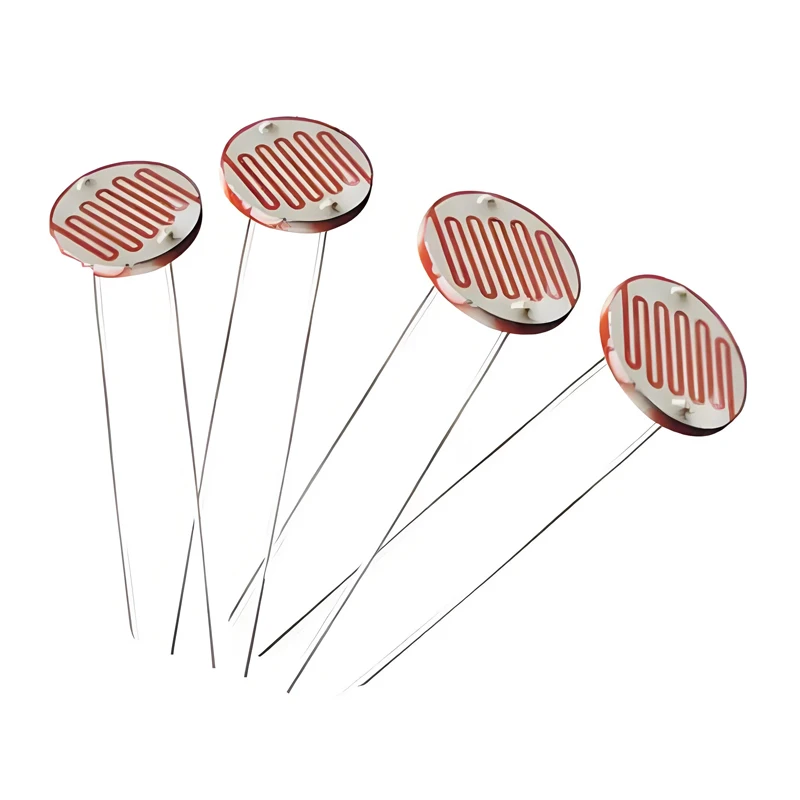 50 Pieces Factory Direct GL5528 CDS Photoresistor LDR 5mm/10mm/12mm/20mm Through-Hole Light Sensor Photocell