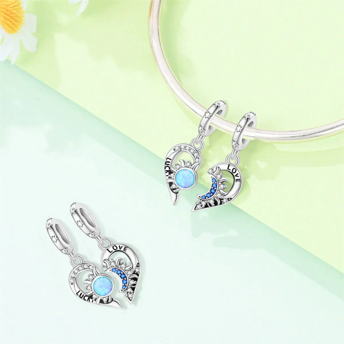 2026 New Style Attractive London Big Bell Tree Pendant Bead Jewelry Accessories Bracelet Silver Plated Export Bestseller