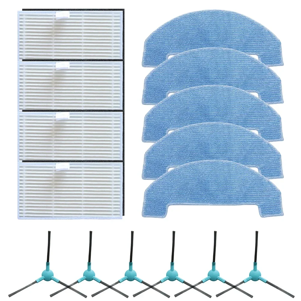 Side Brush Filter Mop Cloth Kit For-Ultenic For-T20Pro For-T10Lite ForHonor Choice S3/S3Plus/R3/R3Plus Robot Vacuum Cleaner Part