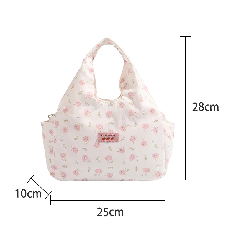 New High-Capacity Girl Printed Handbag With Casual And Versatile Tote