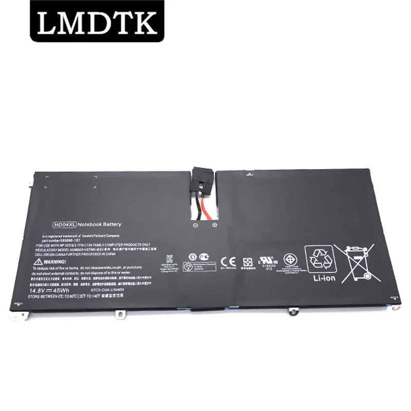 LMDTK New HD04XL Laptop Battery For HP Envy Spectre XT 13-2000eg 13-2021tu 13-2120tu 13-2113TU  Pro 13-b000 HSTNN-IB3V