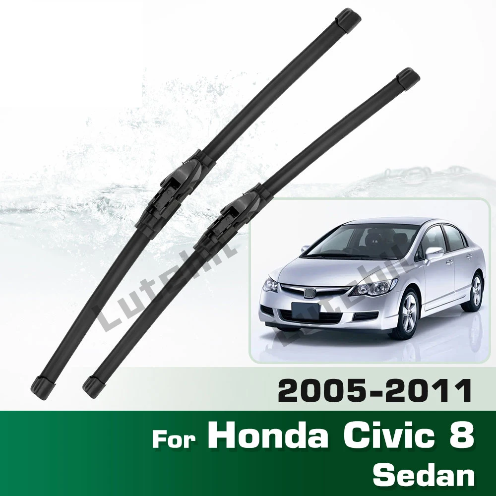 Frontwischer Für Honda Civic 8 Limousine 2005-2011 2006 2007 2008 2009 2010 Wischerblätter Windschutzscheibe Windschutzscheibe Fenster Pinsel 26 "+ 23"
