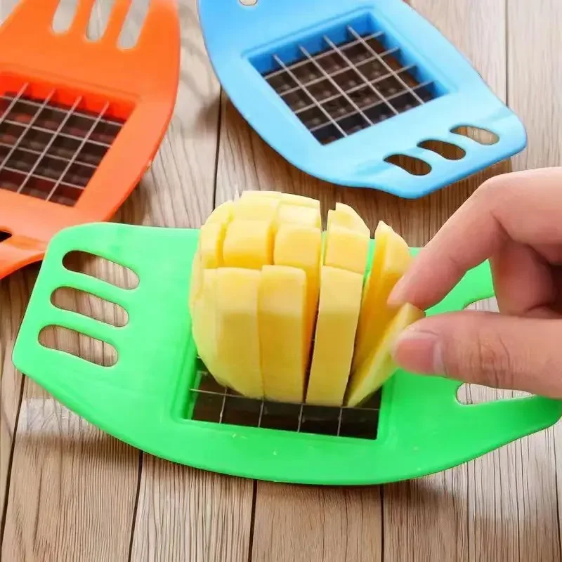 Rebanador de patatas fritas para el hogar, cortador de frutas y verduras multifuncional