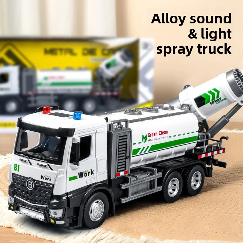 

Highly Simulated Alloy Toy with Vivid City Sanitation Details, Light Sound Effects & Pull Back Mechanism for Kids Role Play