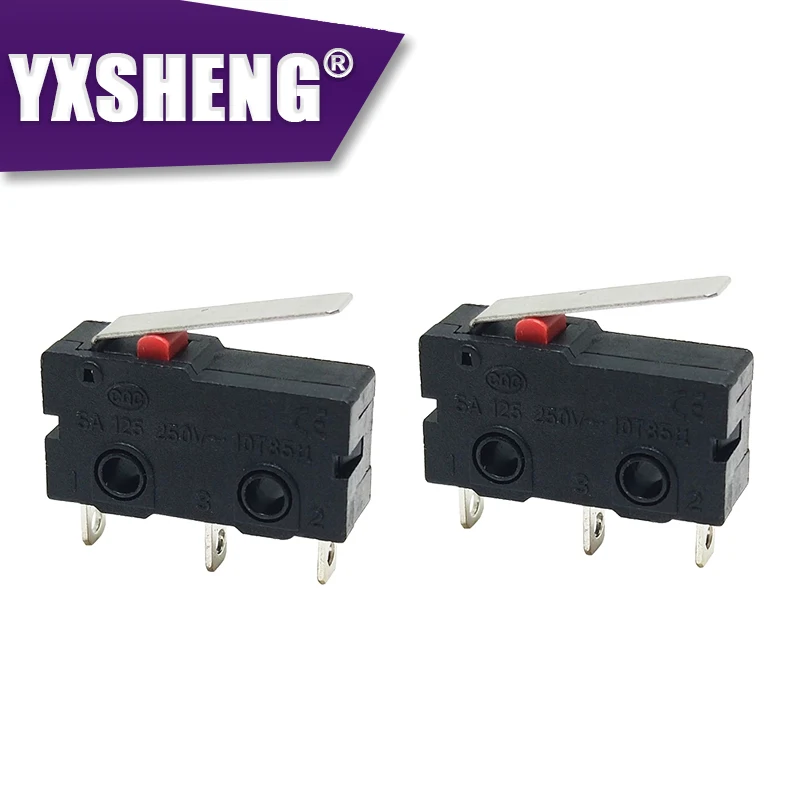 10Pieces KW11-3Z Tact Switch On Off  5A 250V Microswitch KW11 Roller Arc Lever Snap Action Push Micro Switches