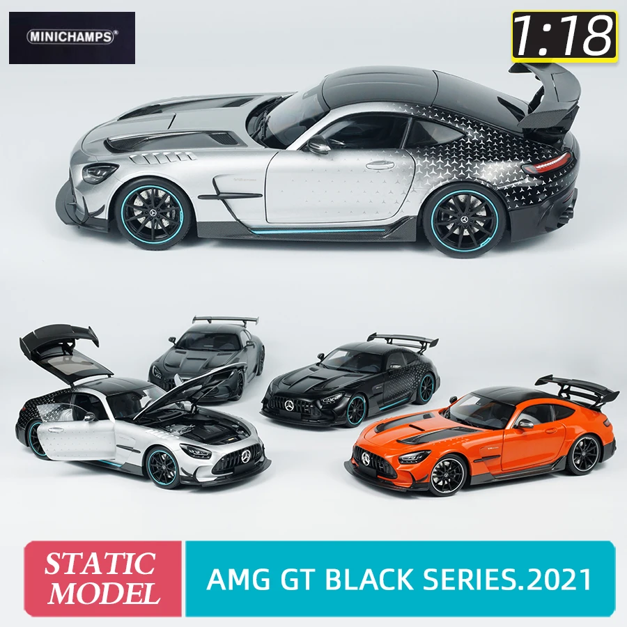 

MINICHAMPS масштаб 1:18 AMG GT черный серия 2021 CLDC эксклюзивные ограниченные 400 единиц модели автомобиля статический дисплей праздничный подарок