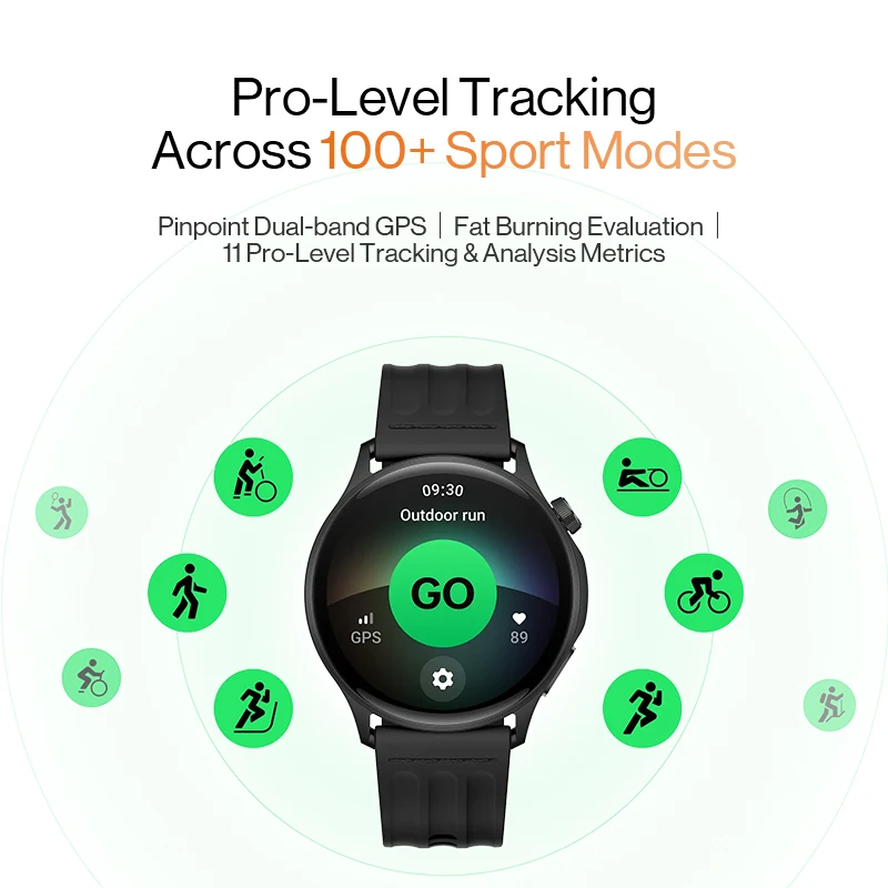 OnePlus Watch Lite - Global Version, 10 Days Battery, GPS, AMOLED 1.46