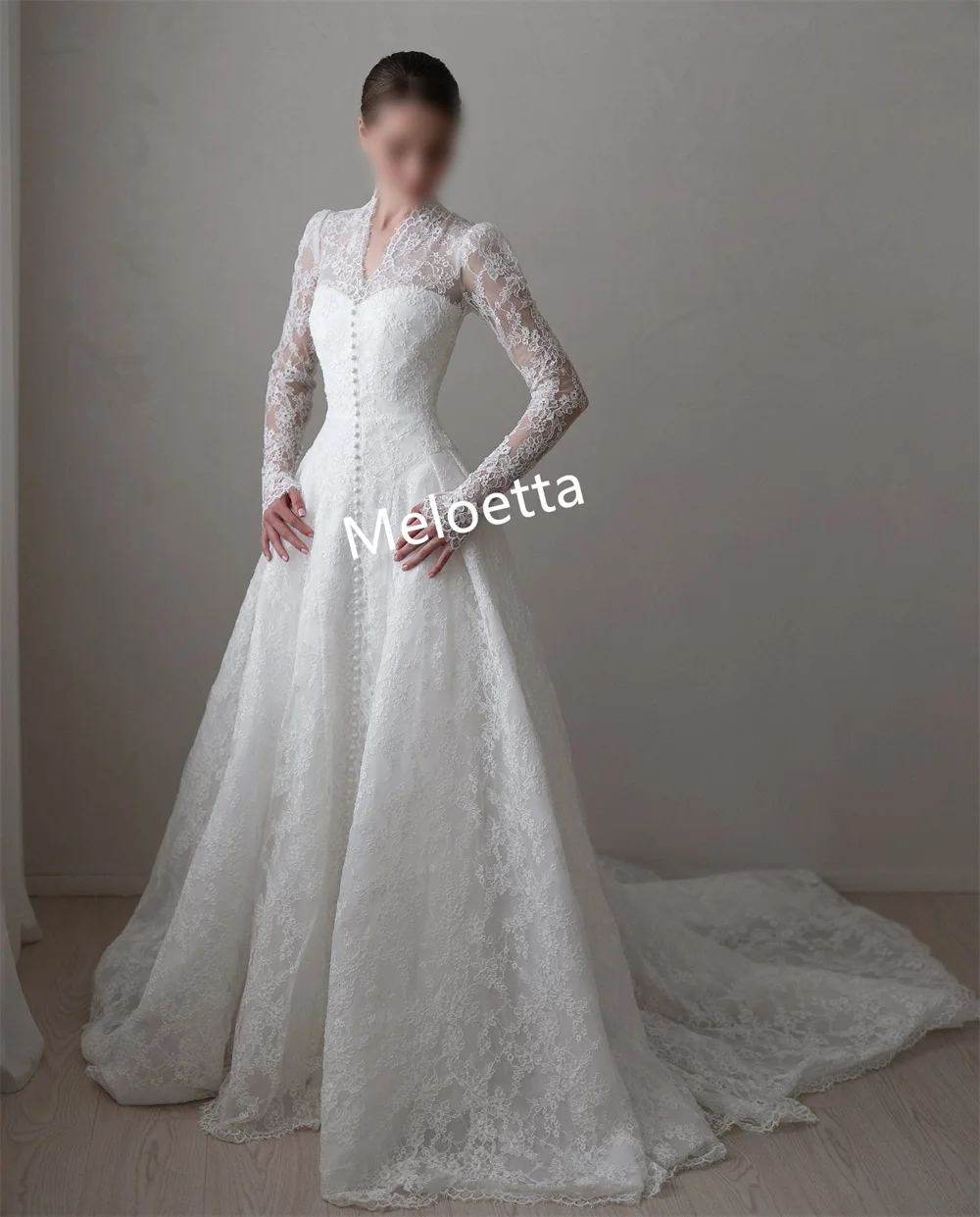 Sukienki na zamówienie wysokiej jakości, eleganckie, damskie, na przyjęcia, wesela, z plisami, koronką, dekoltem w serek, o kroju litery A, do ziemi, na specjalne okazje.