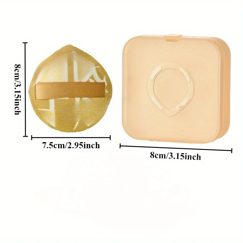 1 مسحوق نفخة + 1 صندوق مارشميلو وسادة هوائية مسحوق نفخة جافة ورطبة ثنائي الغرض إسفنجة ناعمة للغاية مسحوق نفخة