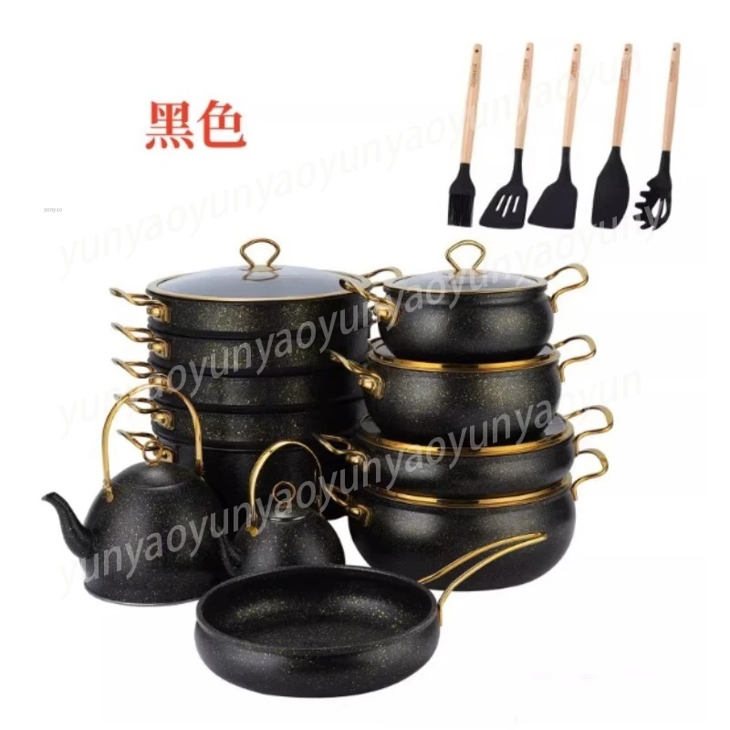 

Набор посуды из 24 предметов с пароваркой, антипригарные кастрюли 20 см, 24 см, 28 см, полный набор кухонной утвари для приготовления пищи