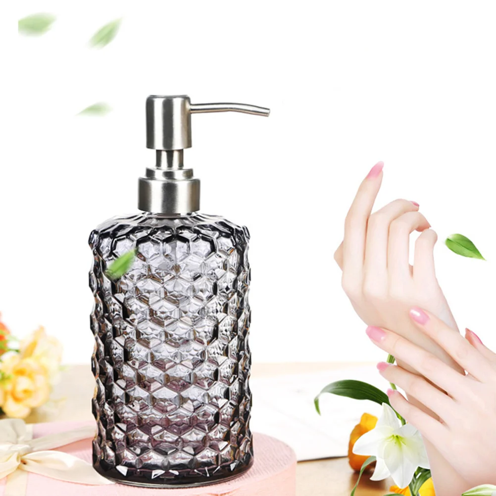 1 قطعة 500 مللي زجاجة محلول زجاجية إبداعية جميلة الشكل قابلة لإعادة الملء محمولة لبلسم الشامبو كريم السفر للاستخدام المنزلي