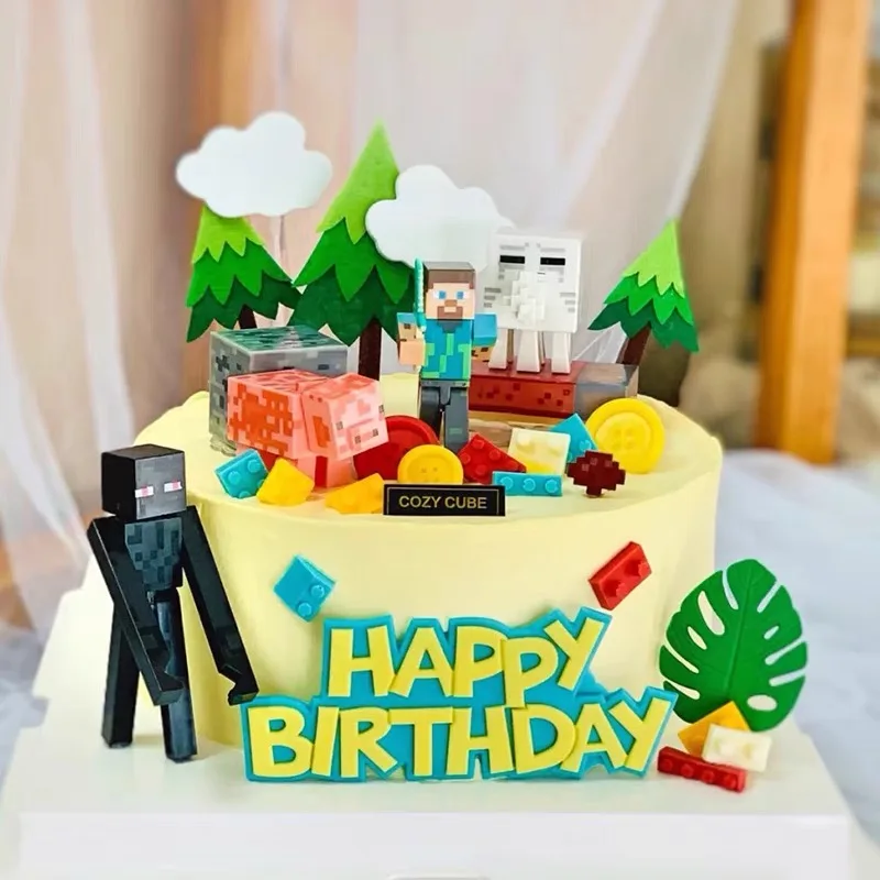 Junge Geburtstag Kuchen Topper Dekorationen Retro Roboter Puppe Kinder Gif Montiert Spielzeug Karte Form Silikon Dessert Cupcake Backen Liefert