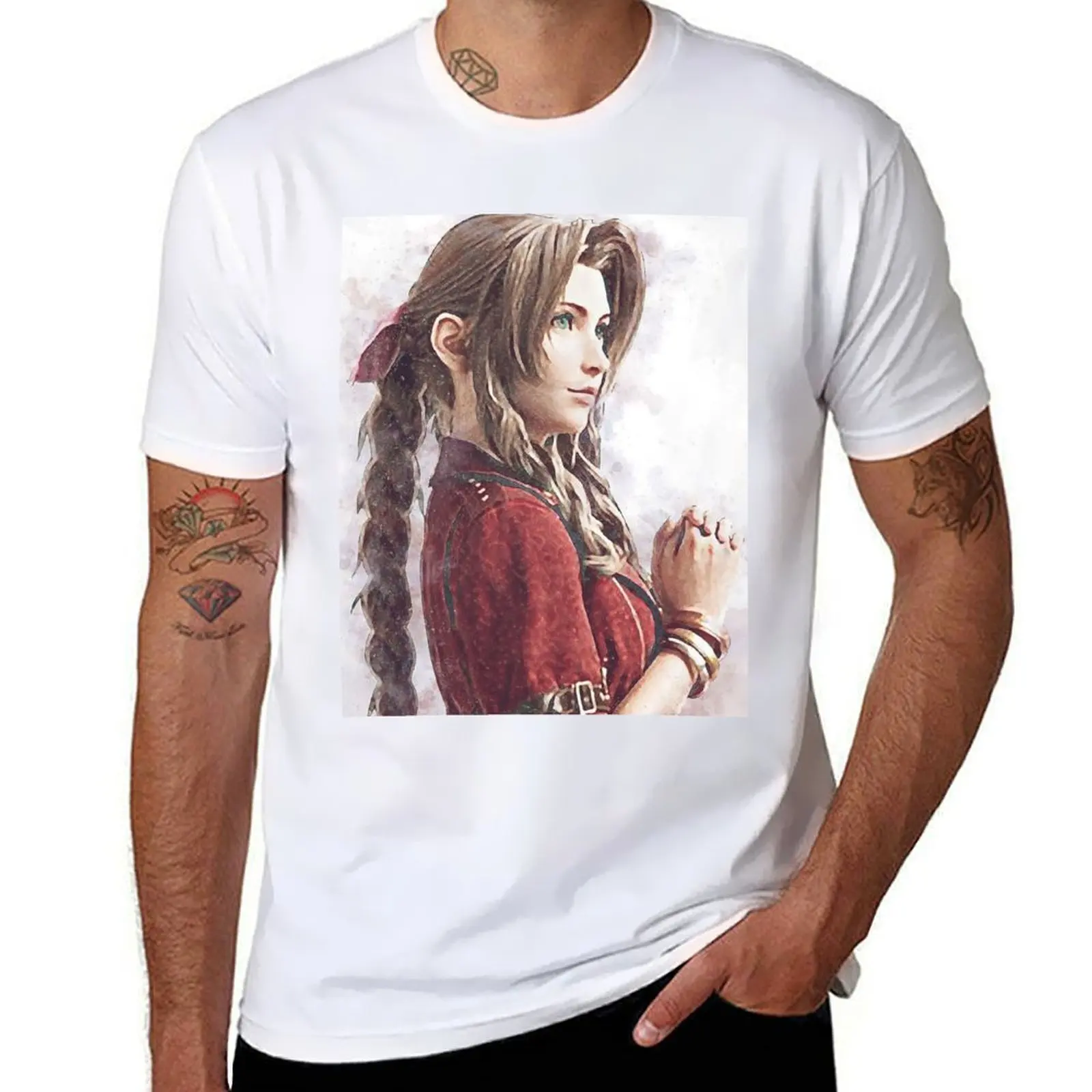 Aerith Beauty T-Shirt cotton t shirt pack anime tshirt essential t shirt T-shirt
