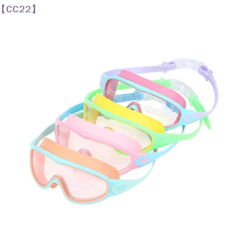 【CC22】Waterproof Swim Goggles With Nose Clip And Earplug Anti Fog Swimming Glasses With Adjustable Strap For Kids Wide View{C}
