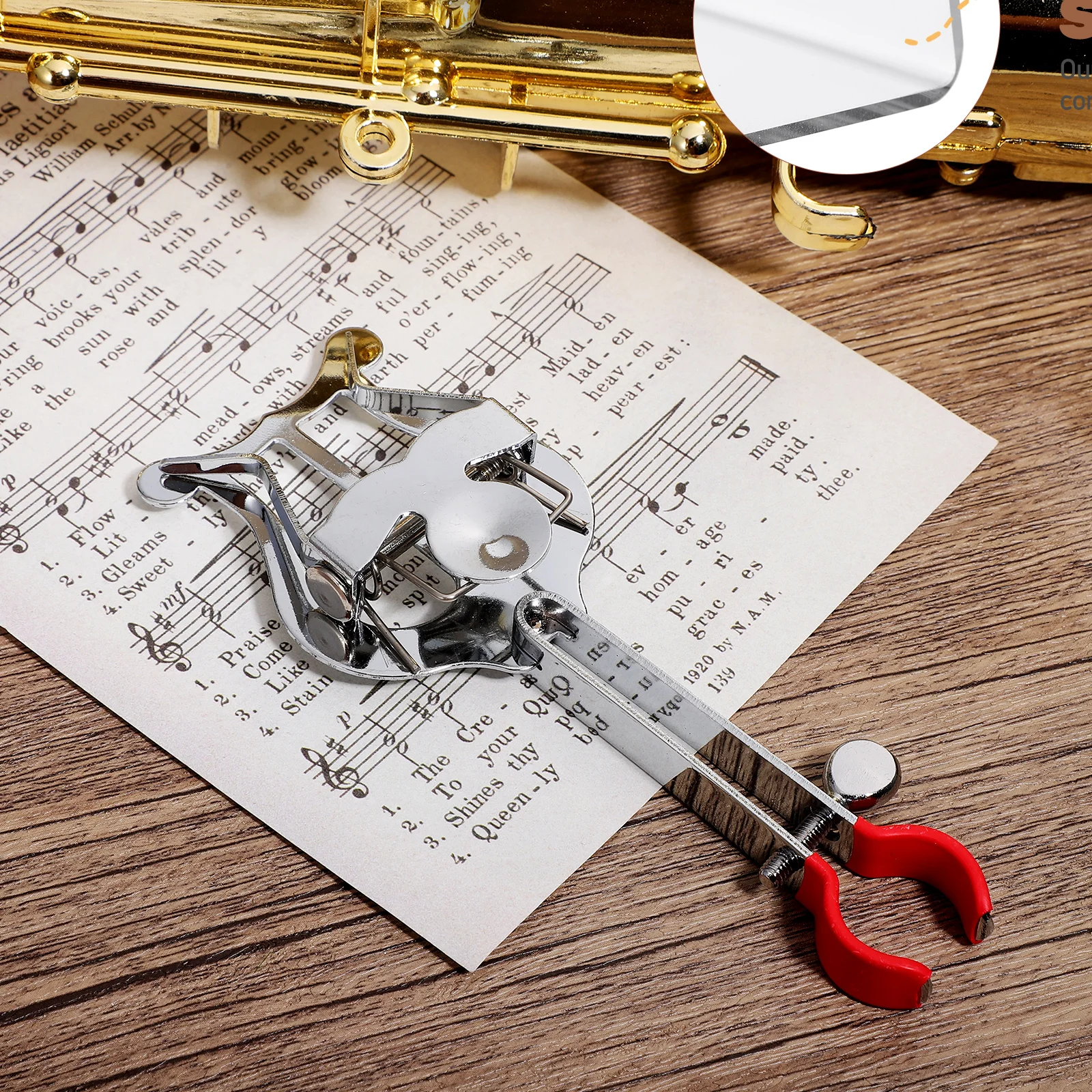 

Iron Music Clip Trumpet Lyre Clarinet Clamp Coated Oboe Supplies Adjustable For Marching Band Wind Instruments