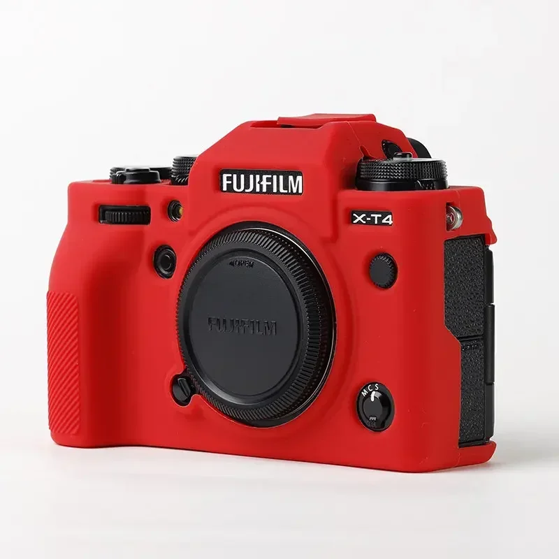 

Silicone Armor Skin case body cover protector For Fujifilm X-T4 mirrorless camera bag XT4 soft